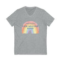 Fair Weather Rider Rainbow V-Neck Tee