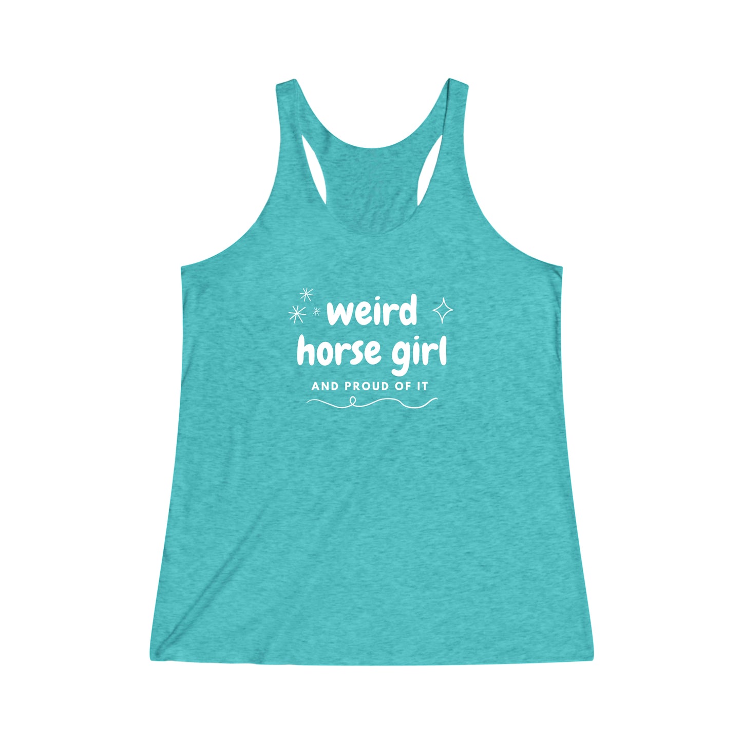 Weird Horse Girl Racerback Tank